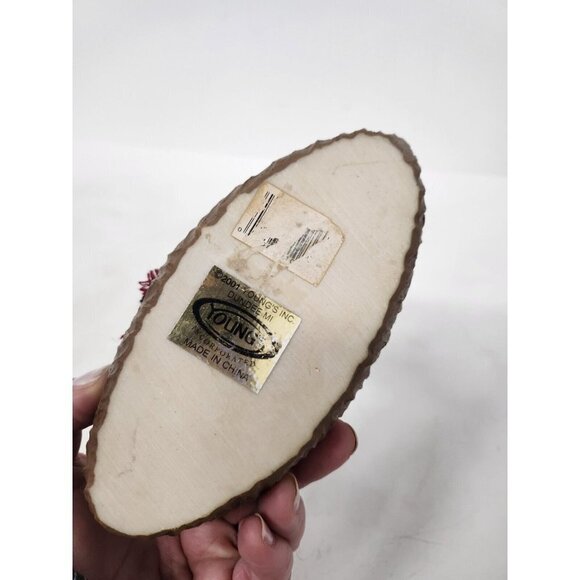 Vintage Youngs Holiday Christmas Tree Bear Canoe Sculpture Figurine Resin Decor - Picture 7 of 9